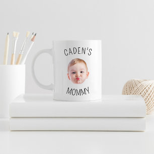 Taza De Café Regalo de foto de cara de bebé personalizada para 
