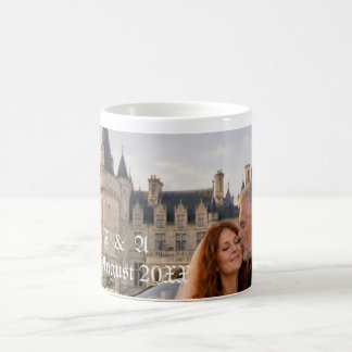 Taza De Café Regalo de foto de pareja aniversario de bodas de o