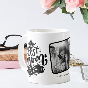 Taza De Café Regalo de foto de 'Reina Mejor Mamá del Mundo'