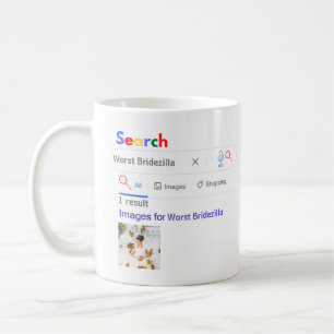 Taza De Café REGALO de FOTO divertida para Novia BRIDEZILLA PEO