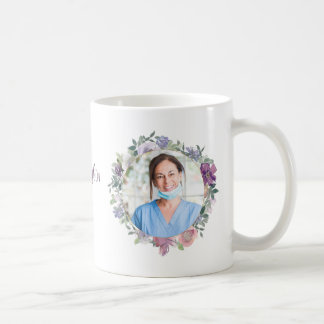 Taza De Café Regalo de foto personalizado de enfermera titulada