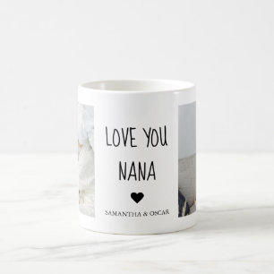 Taza De Café Regalo de Foto Personalizado Te Amo Nana