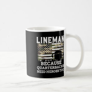 Taza De Café Regalo de fútbol americano con bandera estadounide