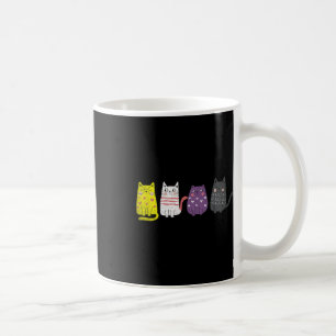 Taza De Café Regalo de gato animal lindo No Orgullo binario No