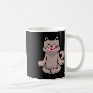 Taza De Café Regalo de Gato de Yoga Meditación Namaste 