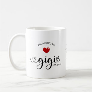 Taza De Café Regalo de Gigi Establecida Ascendida a Abuela