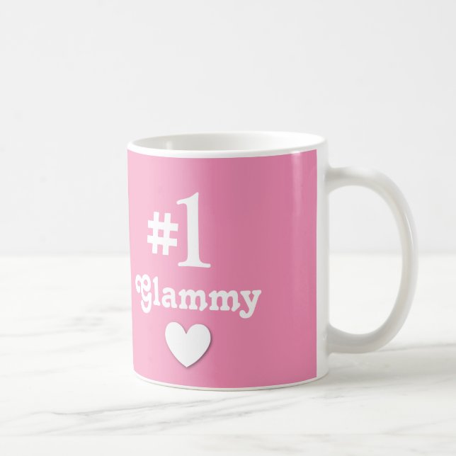 Taza De Café Regalo de Glammy del número 1 para la abuela (Derecha)