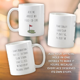 Taza De Café Regalo de Golf para Él Minimalista Recuerdo de un