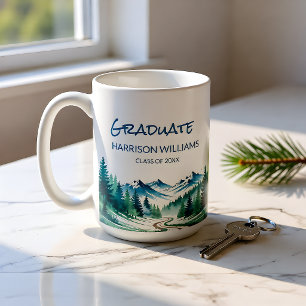 Taza De Café Regalo de graduación de la montaña de aventuras