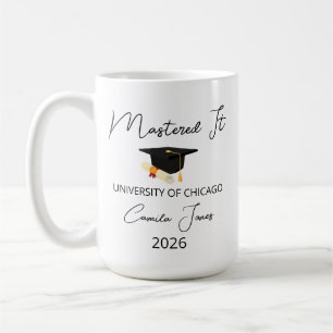 Taza De Café Regalo de Graduación de Maestría para Ella, De Mae