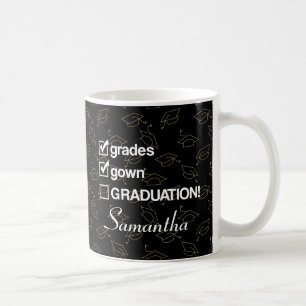 Taza De Café Regalo de graduación de nombre personalizado   Gra