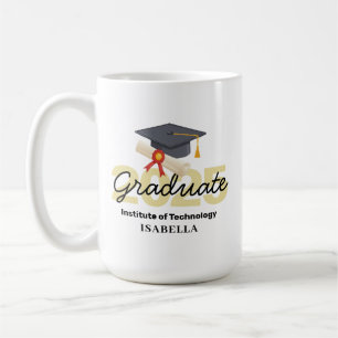 Taza De Café Regalo de graduación personalizado - Clase de 2025