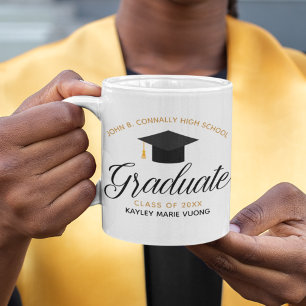 Taza De Café Regalo de graduación personalizado de Moda de grad
