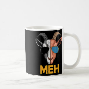 Taza De Café Regalo de granjero de cabra Meh Funny Goat Lover