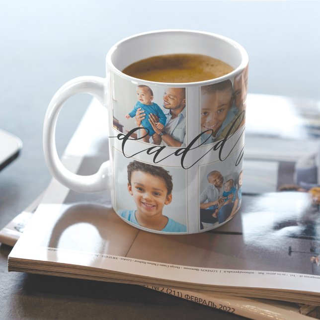 Taza De Café Regalo De Guión De Papi Moderno Para El Collage de (Subido por el creador)