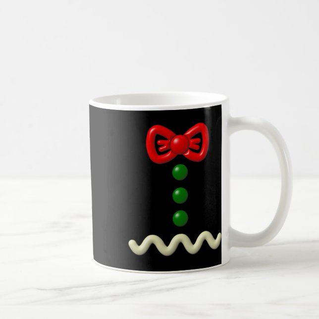 Taza De Café Regalo de Halloween con traje de hombre de pan de  (Derecha)
