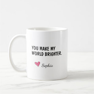 Taza De Café Regalo de Hija que Hace mi Mundo más Brillante