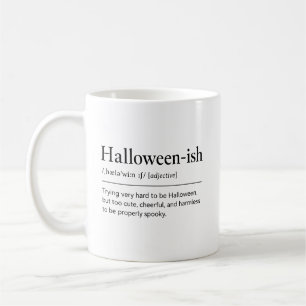 Taza De Café Regalo de humor espeluznante y lindo de la tempora