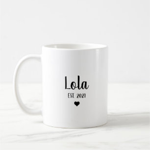 Taza De Café Regalo de Invitación de embarazo de Lola Grandma
