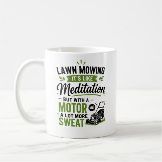 Taza De Café Regalo de jardinería para amante del corte de césp
