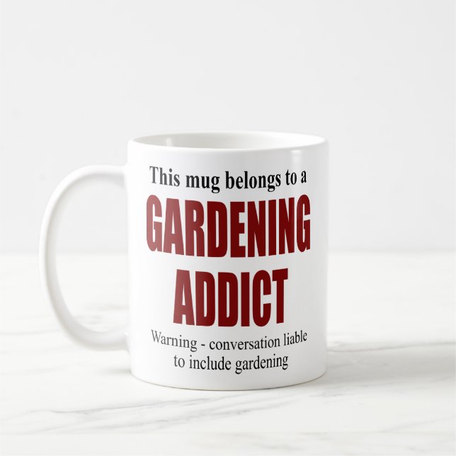 Taza De Café Regalo de jardinería personalizado (Izquierda)