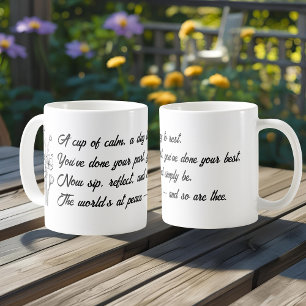 Taza De Café Regalo de jubilación con cita motivadora y conmove