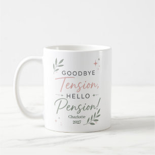 Taza De Café Regalo de jubilación divertido personalizado para 
