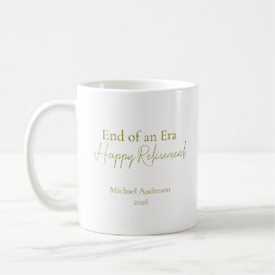 Taza De Café Regalo de jubilación elegante fin de una era