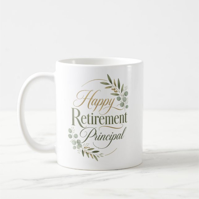 Taza De Café Regalo de Jubilación para Director Feliz (Izquierda)