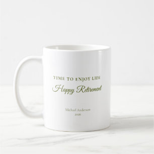 Taza De Café Regalo de jubilación para disfrutar de la vida