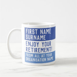 Taza De Café Regalo de jubilación personalizado