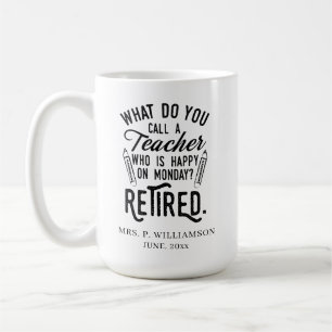 Taza De Café Regalo de jubilación personalizado para director d