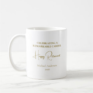 Taza De Café Regalo de jubilación por una notable carrera