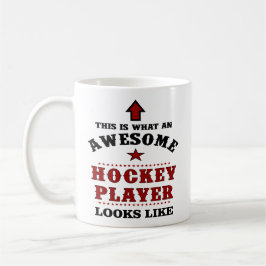 Taza De Café Regalo de jugador de hockey personalizado