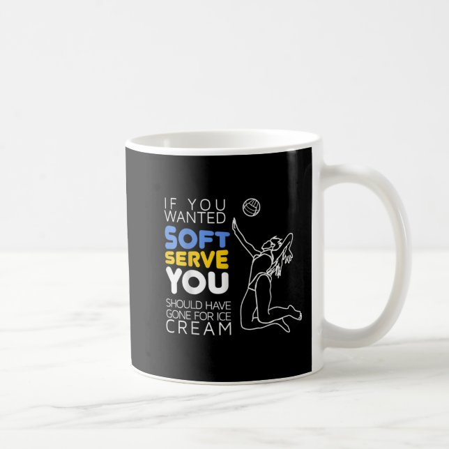 Taza De Café Regalo de jugador de voleibol de Guay por servicio (Derecha)