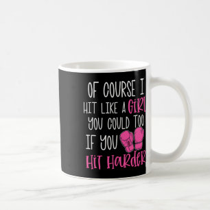 Taza De Café Regalo de kickboxing femenino Por supuesto que gol