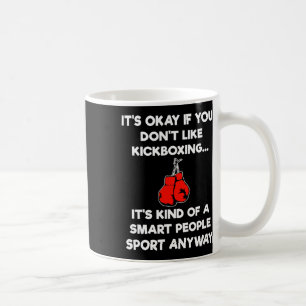 Taza De Café Regalo de Kickboxing - Kickboxer Inteligente Diver