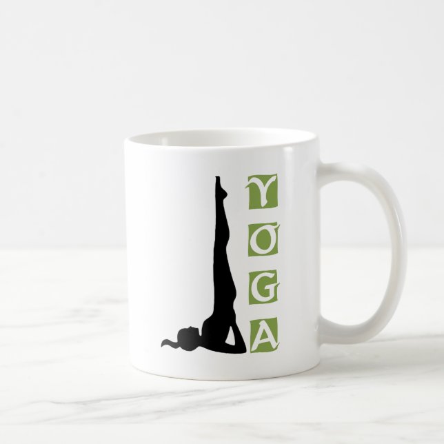Taza De Café Regalo de la actitud de la yoga de la inversión (Derecha)
