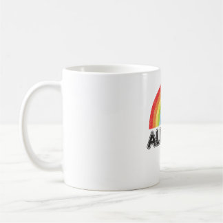 Taza De Café Regalo de la bandera LGBT del orgullo gay de Ally
