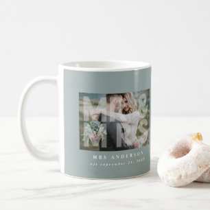 Taza De Café Regalo de la foto del Sr. y la Sra. boda