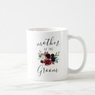 Taza De Café Regalo de la madre floral rosa de la marina de Bor