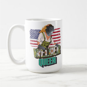 Taza De Café Regalo de la reina soldadura para chica soldador