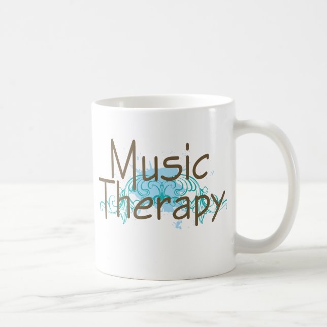 Taza De Café Regalo de la terapia de música (Derecha)