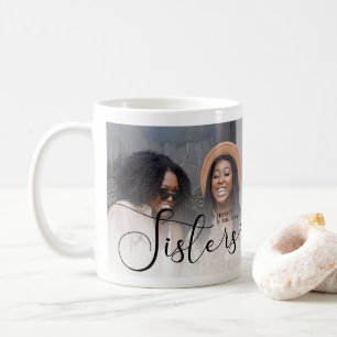 Taza De Café Regalo de las hermanas de la fotografía con guión