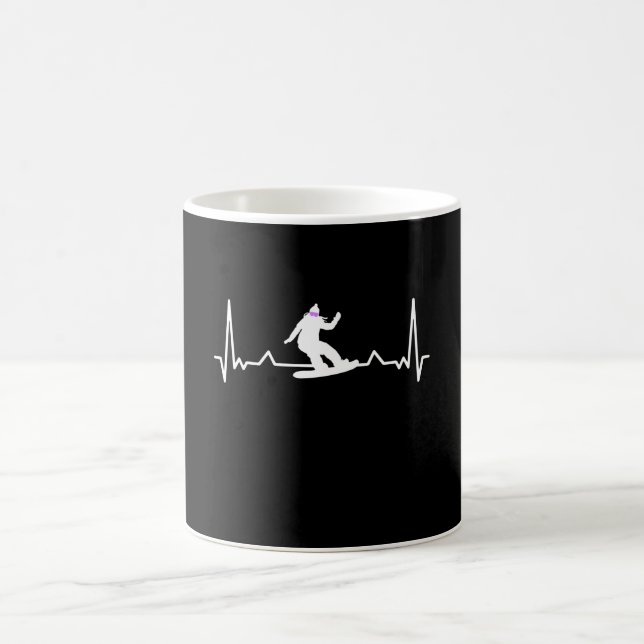 Taza De Café Regalo de latido de Snowboard para mamá (Centro)