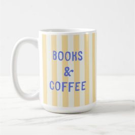Taza De Café Regalo de lectura con letras de moda en pastel par