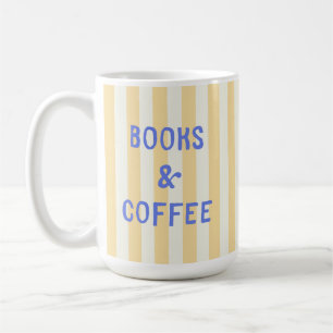 Taza De Café Regalo de lectura con letras de moda en pastel par