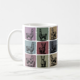 Taza De Café Regalo de Llama Cerámica Vintage para Amante de Al