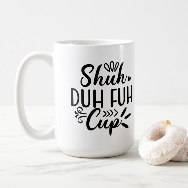 Taza De Café Regalo de los amantes del café sarcástico (Con donut)
