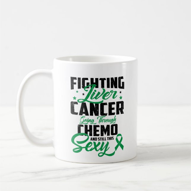 Taza De Café Regalo de lucha contra el cáncer de hígado (Izquierda)